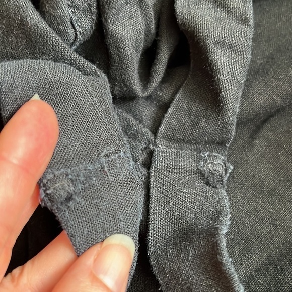 Old Navy Black Linen Blend Shorts  Sz 8 - Picture 8 of 8